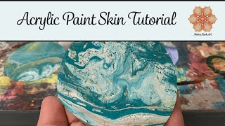 Acrylic Paint Skin Tutorial - How I make them and what I use them for.