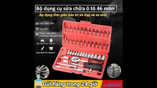 Bộ dụng cụ mở bulong ốc vít đa năng 46 chi tiết, Không han gỉ Hàng Cao Cấp