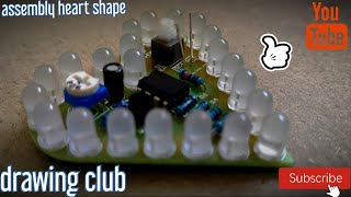 DIY Kit Heart Shape Breathing Lamp Kit | Assembly Electronic KIT |  @zero-zone420