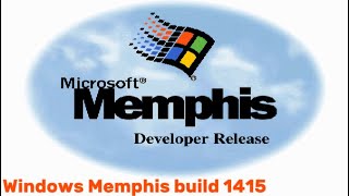 Windows Memphis pre-beta 1 build 1415