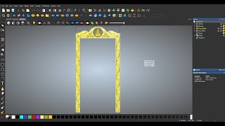 ARTCAM  TRAINING  HOW  TO MAKE ENTRANCE OUTER FRAME (ARCH SETTING AND TOOLPATH PROCESS)