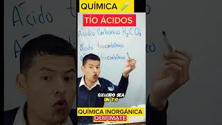 Tioacidos ácido oxacidos química inorgánica tioacidos aprendé química #profesor #clases #quimica #c