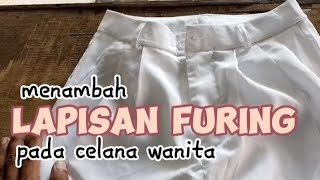 cara menambah lapisan puring pada celana