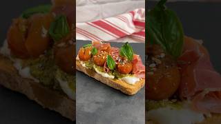 MI TOSTADA FAVORITA #receta #facil #cocina #comer #tostada #burrata #jamon #rapido #rico #shorts