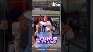 Leidy se tornando uma estrela na Globo, antes do #MaisVocê com Ana Maria Braga #BBB24 #BBB