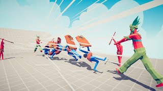 2 WIND MAG + 4 SPEAR THROWER vs 8 EVERY UNIT | TABS Totally Accurate Battle Simulator