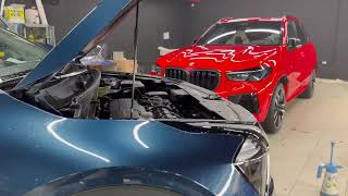 BMW X5M , KIA  и MERCEDES 223SКогда ходишь с камерой по цеху ))