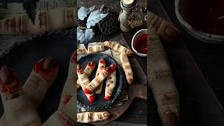 #Halloween spooky Witch’s Finger Cookies! 🧙‍♀️💀🍪