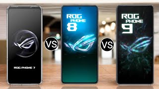 Asus ROG Phone 7 5G vs Aus ROG Phone 8 5G Asus ROG Phone 9 5G