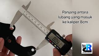 ￼Breket Kaliper Piringan Cakram Sonic 150 Depan Ukuran Disc Kecil 220 mm