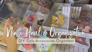 Kemas girls accessories, shawls & DIY organizer with Eco Shop & Ninso Haul | organization vlog⏰