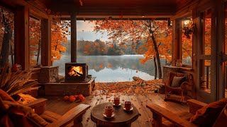 Peaceful Autumn Space on the Porch - Soft piano sounds for relaxation and good sleep