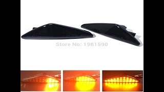 A pair Dynamic Flowing Turn Signal Lights LED Indicator Lamp Side Marker