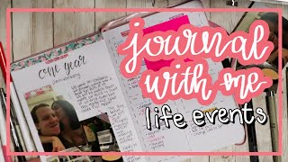 Catching Up On My Bujo: (Some) Life Events! | Journal With Me (no voiceover)