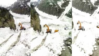 Zojila update | 27 April 2023 | Avalanche at 4pm  | clearing Avalanches | no traffic advisory yet