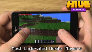 Top 5 Most Underrated MOBILE players on Hive (Minecraft bedrock)