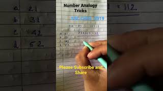 Number Analogy Tricks #shorts #shortvideo #ssccgl #bankexams #ssc #maths #mathshorts #mathstrick