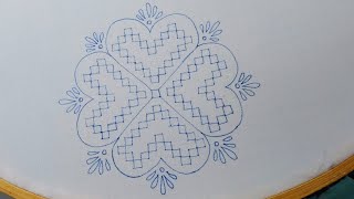 Beautiful and easy Hand embroidery design || Gujarati stitch design ||Sindhi stitch design