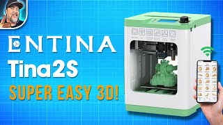 SO EASY! Tina2S 3D Printer Review, Setup and Test