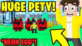 ZDOBYŁEM NOWE *NEON* HUGE PETY W PET SIMULATOR X! | Roblox