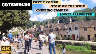 England : [4K] Cotswolds Walk | Castle Combe | Stow on the Wold | Chipping Camden | Lower Slaughter