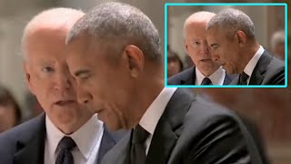 Biden *CAUGHT* by lip reader telling Obama Kamala sucks