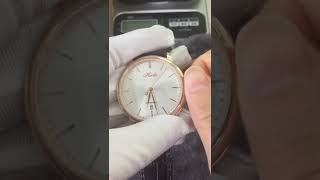 haofa 1606 automatic ultra-thin rosegold watch second stop function