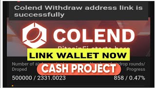 Be quick to link your $COLEND wallet to receive your tokens before its too late