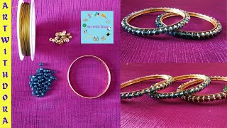 How to make crystal Bangle at home | DIY Bangle making