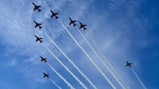 THE @royalairforce RED ARROWS AT BOURNEMOUTH AIRPORT #shorts