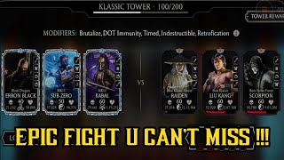 Mk Mobile Fatal Klassic Tower 100 Boss Fight