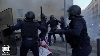 Manifestation antifasciste contre le meeting du FN à Marseille - 19/04/17