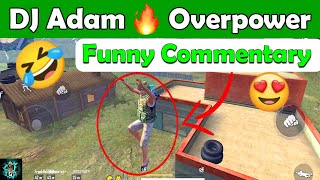 DJ Adam Funny Commentary 🔥 Gameplay 1 V 4 Clutch #freefire #CreatingForIndia #Shorts