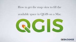 How to get the map view to fill the available space in QGIS on a Mac