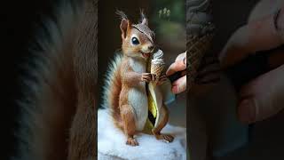 Squirrel + Ice Cream = Happiness