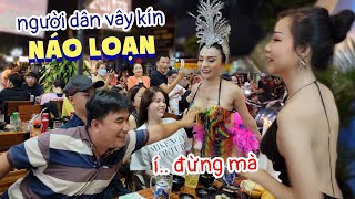 Bội Nhi xiếc cùng nhóm người đẹp Thanh Mai người dân vây kín náo loạn mưa tiền bo | Bội Nhi Vlog