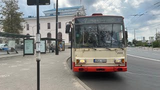 Vilniaus transportas. 7 troleibusas: Pašilaičiai - Justiniškės - Žvėrynas - Stotis.