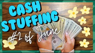 CASH STUFFING #2 OF JUNE! ---low, inconsistent income--stay at home mom--cash envelope method🌟