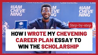 Chevening Career Plan Essay by Jonathan Ayodele 2023 Scholar | Scholarship Essays