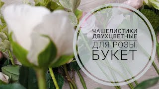 Двухцветные ЧАШЕЛИСТИКИ РОЗЫ И  БУКЕТ ОТ РИТЫ