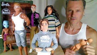 Ken & Barbie Dolls Try on Roots Signature Fashions Canadian Style Unboxing Review Comparison