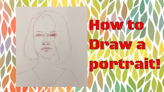 How to Draw Girl portrait in color Pencil