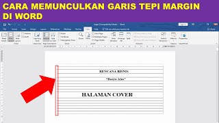 cara memunculkan garis tepi margin di word