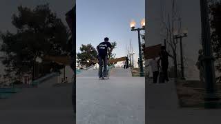 BS Crooked Grind Down The Hubba #BScrookedgrind #skateboarding