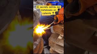 Técnica revestimiento antidesgaste, con metalizado en caliente. Polvo Tungtec 10112 y Brazing 7888.