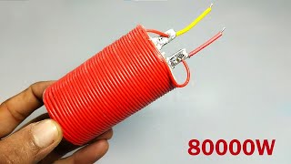 Self Running Free Energy Generator  80000W Free Energy Electricity 220V  Generator At Home