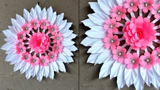 Easy and Quick paper wall hanging craft | Paper craft for home decoration | Paper flower wall decor