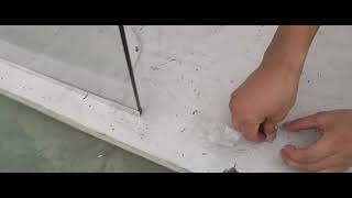 shower screen zinc fix floor piece