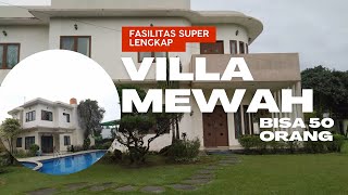 Villa Kapasitas 50 Orang di Puncak Bogor dekat Taman Safari ada Kolam Renang