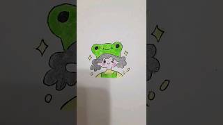 #я#рисую#девочку-лягушку#🐸